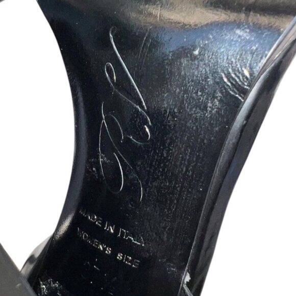 ROGER VIVIER Black Open Toe Signature Buckle Block Heel Sandals Size IT3… - Picture 5 of 6